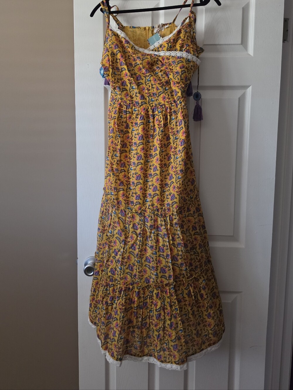 Meher's Fresh Breeze Mustard Tank Dress